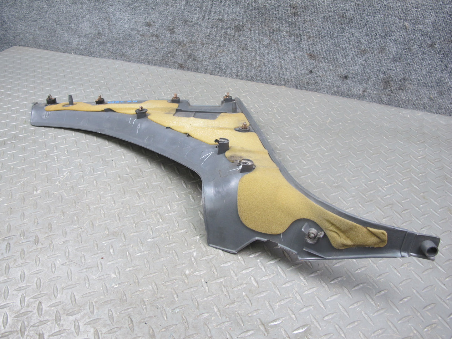 86-88 Mazda RX7 Set of 2 Rear Left & Right Lower B Pillar Trim Cover Gray OEM