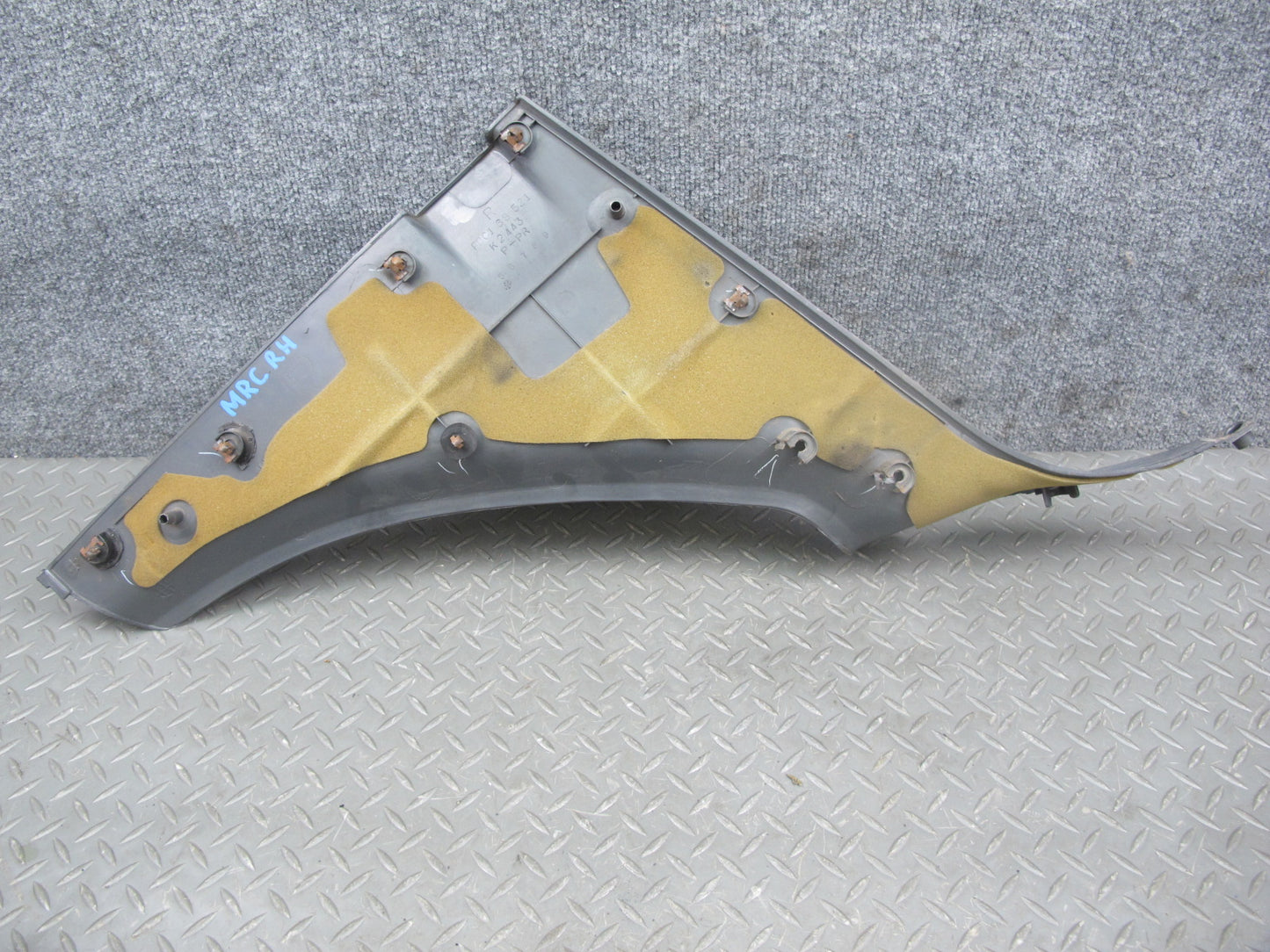 86-88 Mazda RX7 Set of 2 Rear Left & Right Lower B Pillar Trim Cover Gray OEM