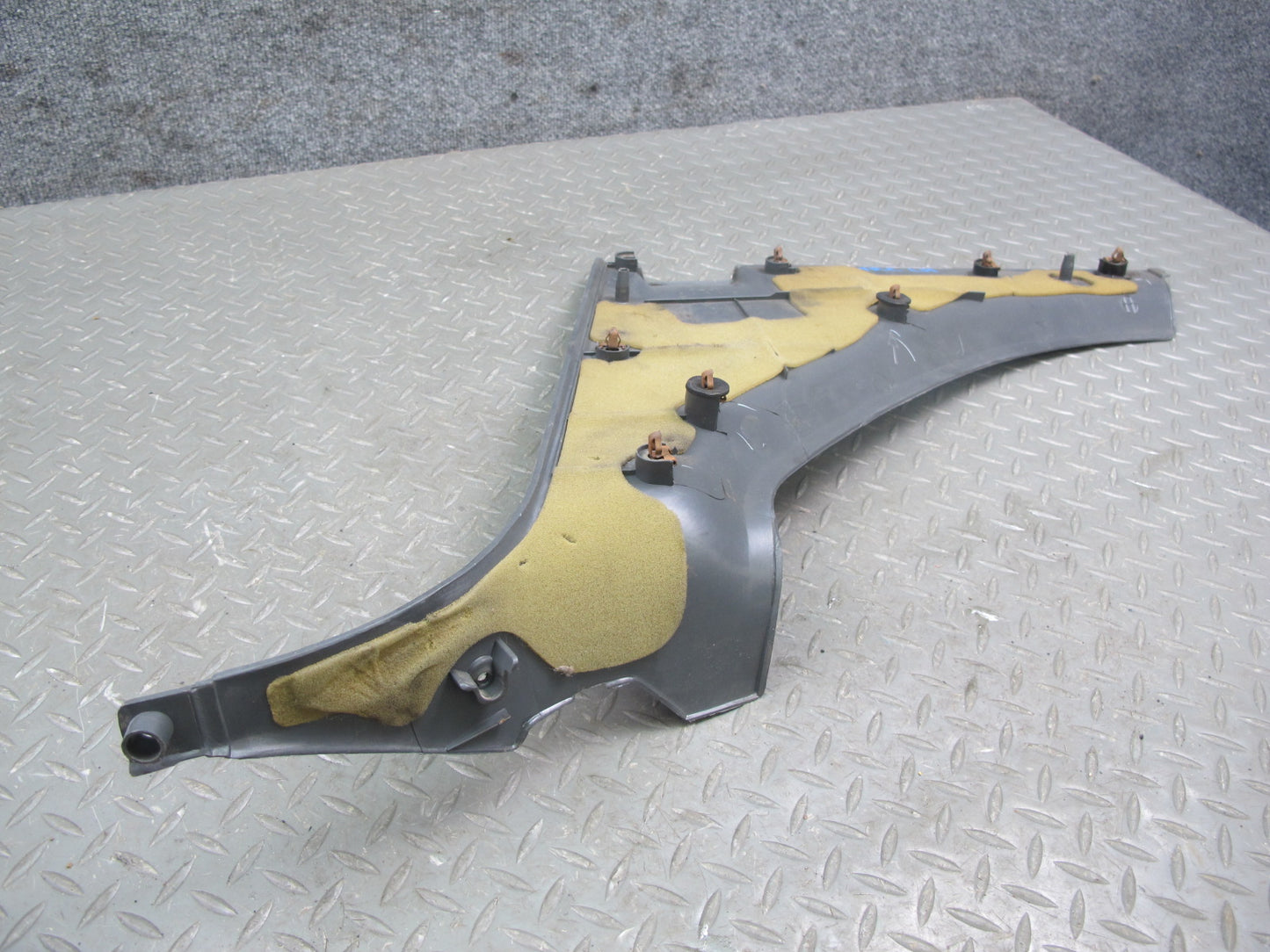 86-88 Mazda RX7 Set of 2 Rear Left & Right Lower B Pillar Trim Cover Gray OEM