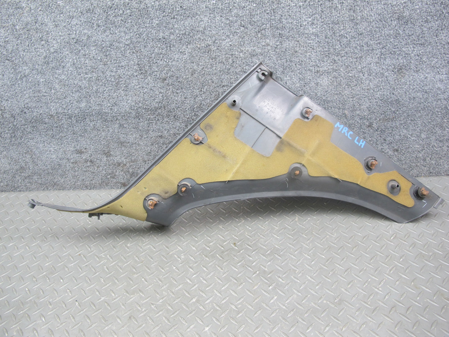 86-88 Mazda RX7 Set of 2 Rear Left & Right Lower B Pillar Trim Cover Gray OEM
