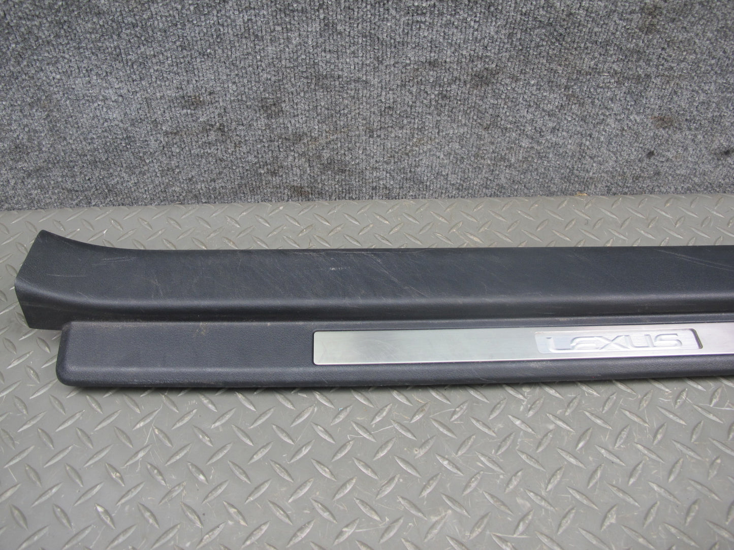 10-15 Lexus IS250 Convertible Left & Right Door Sill Scuff Plate Trim Set OEM