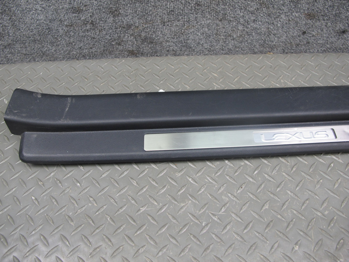 10-15 Lexus IS250 Convertible Left & Right Door Sill Scuff Plate Trim Set OEM
