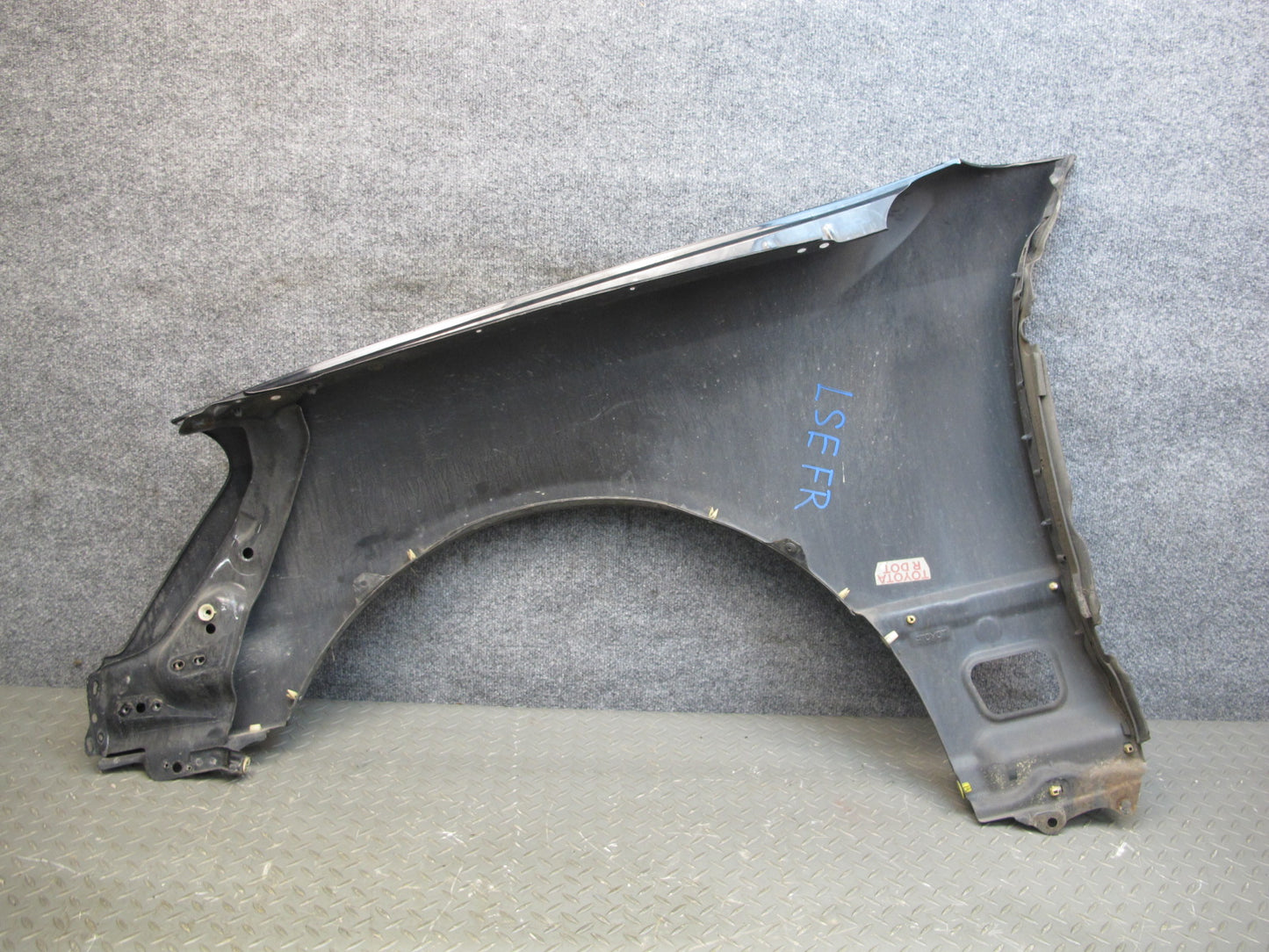 01-03 Lexus UCF30L LS430 Front Right Fender Shell Panel Cover Black OEM
