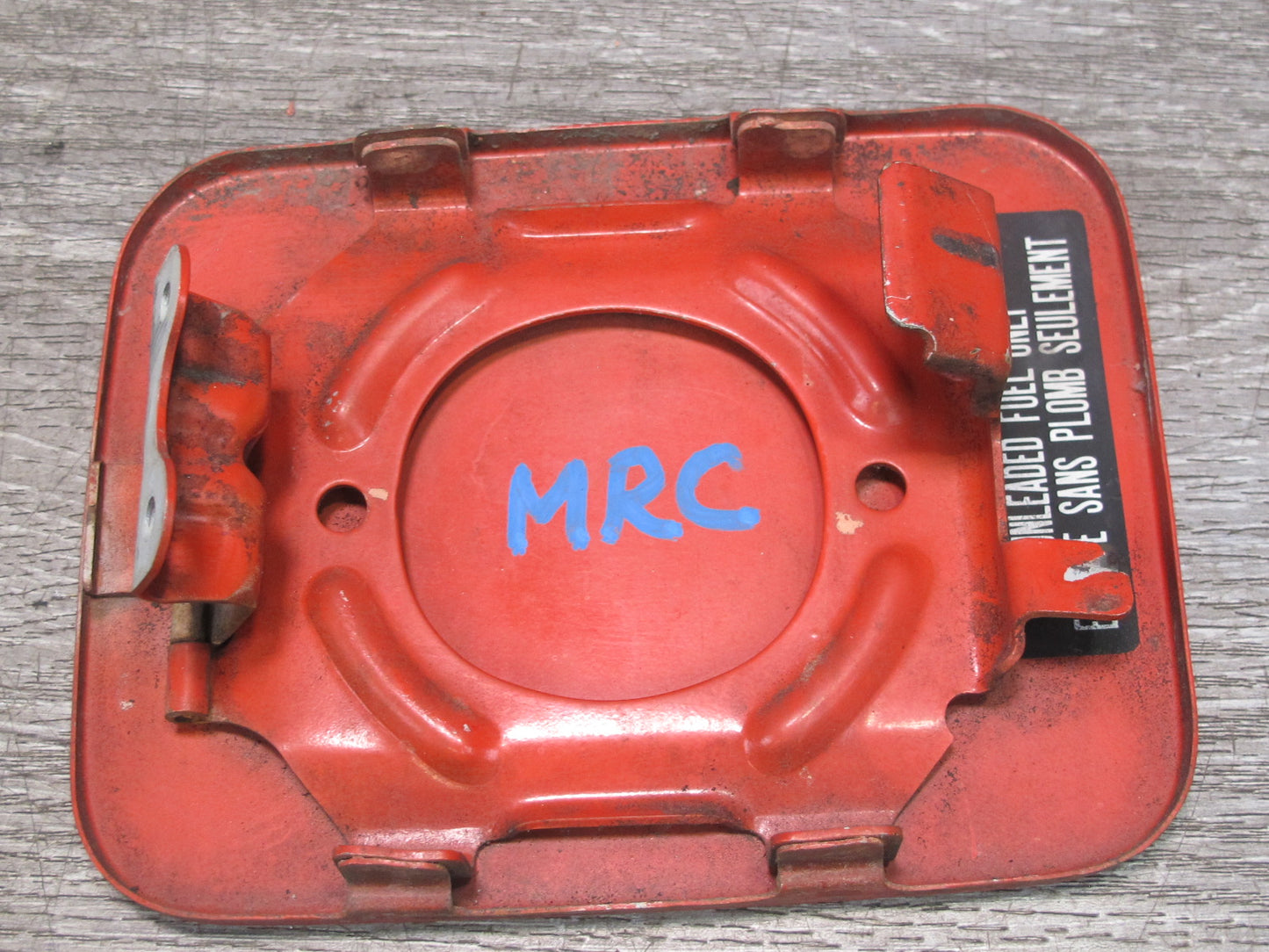 86-91 Mazda RX7 Fuel Tank Filler Door Lid Cover Pure RED OEM