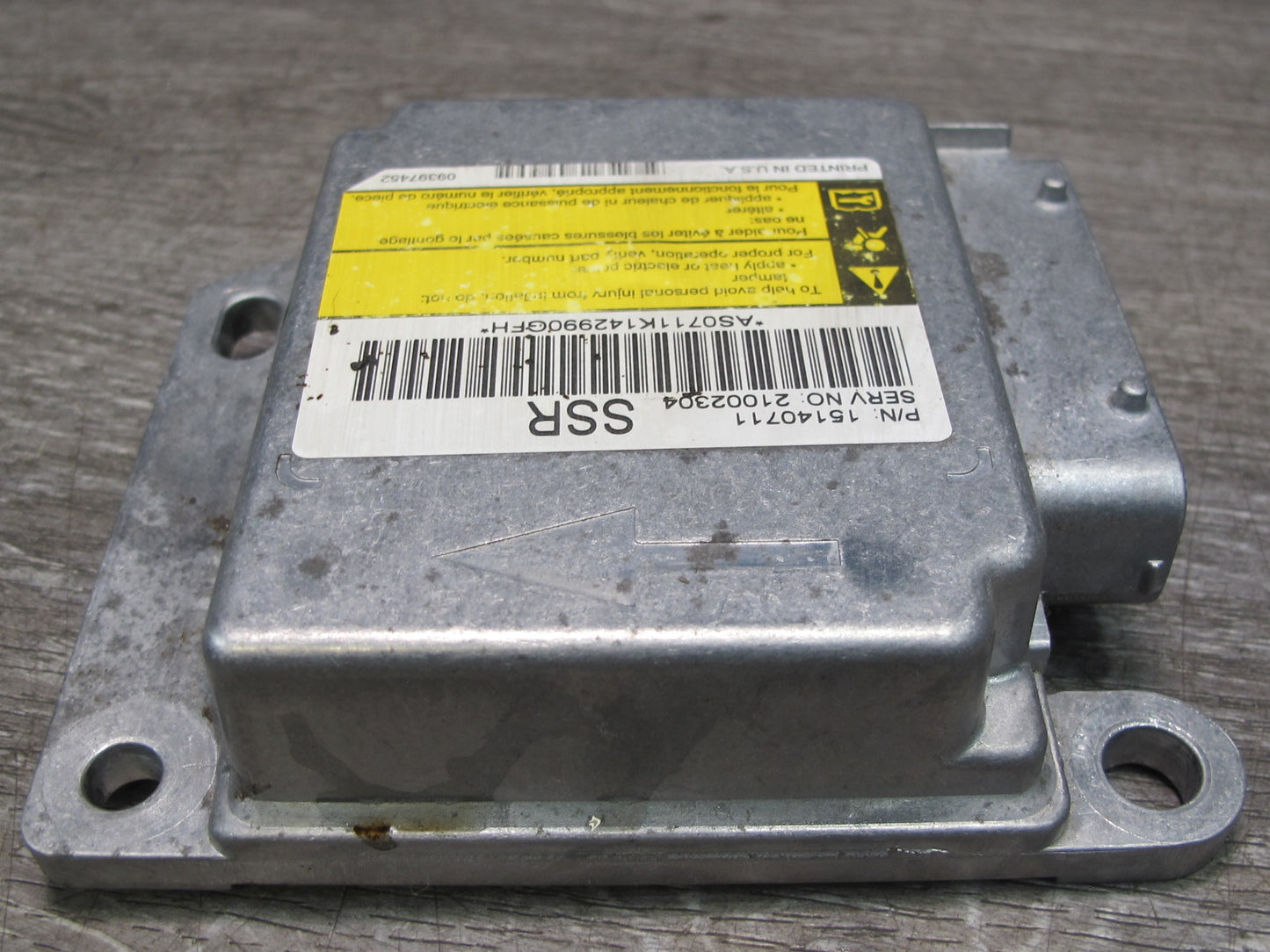 03-06 CHEVROLET SSR AIRBAG SRS CONTROL MODULE UNIT 15140711 OEM