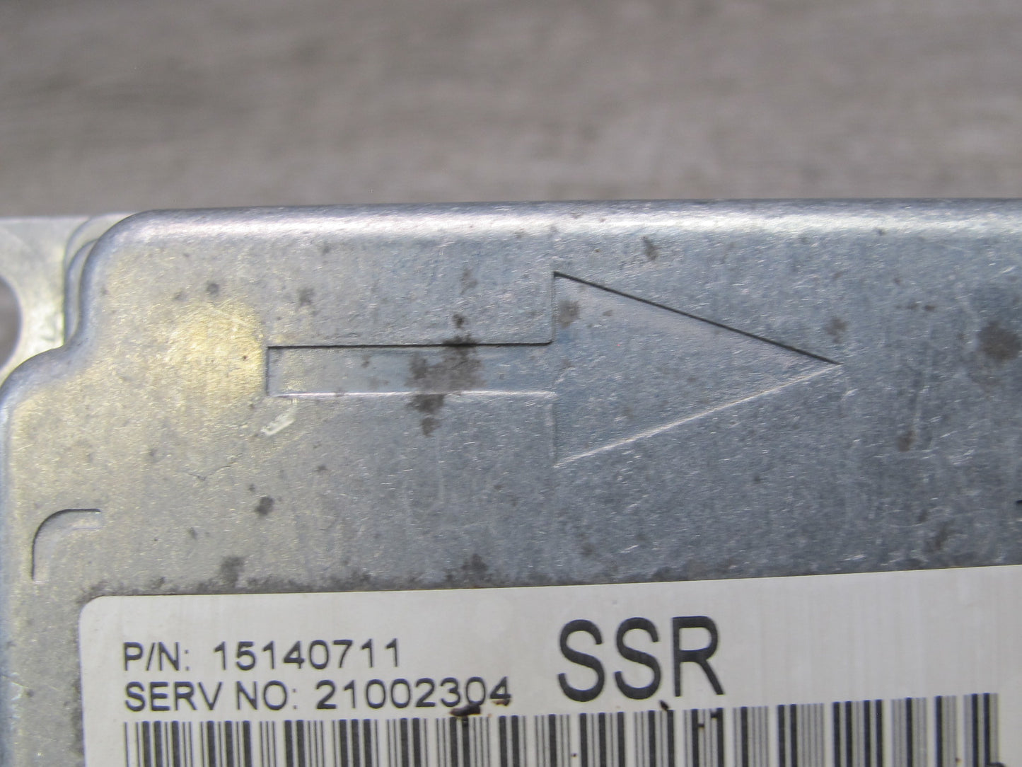 03-06 CHEVROLET SSR AIRBAG SRS CONTROL MODULE UNIT 15140711 OEM