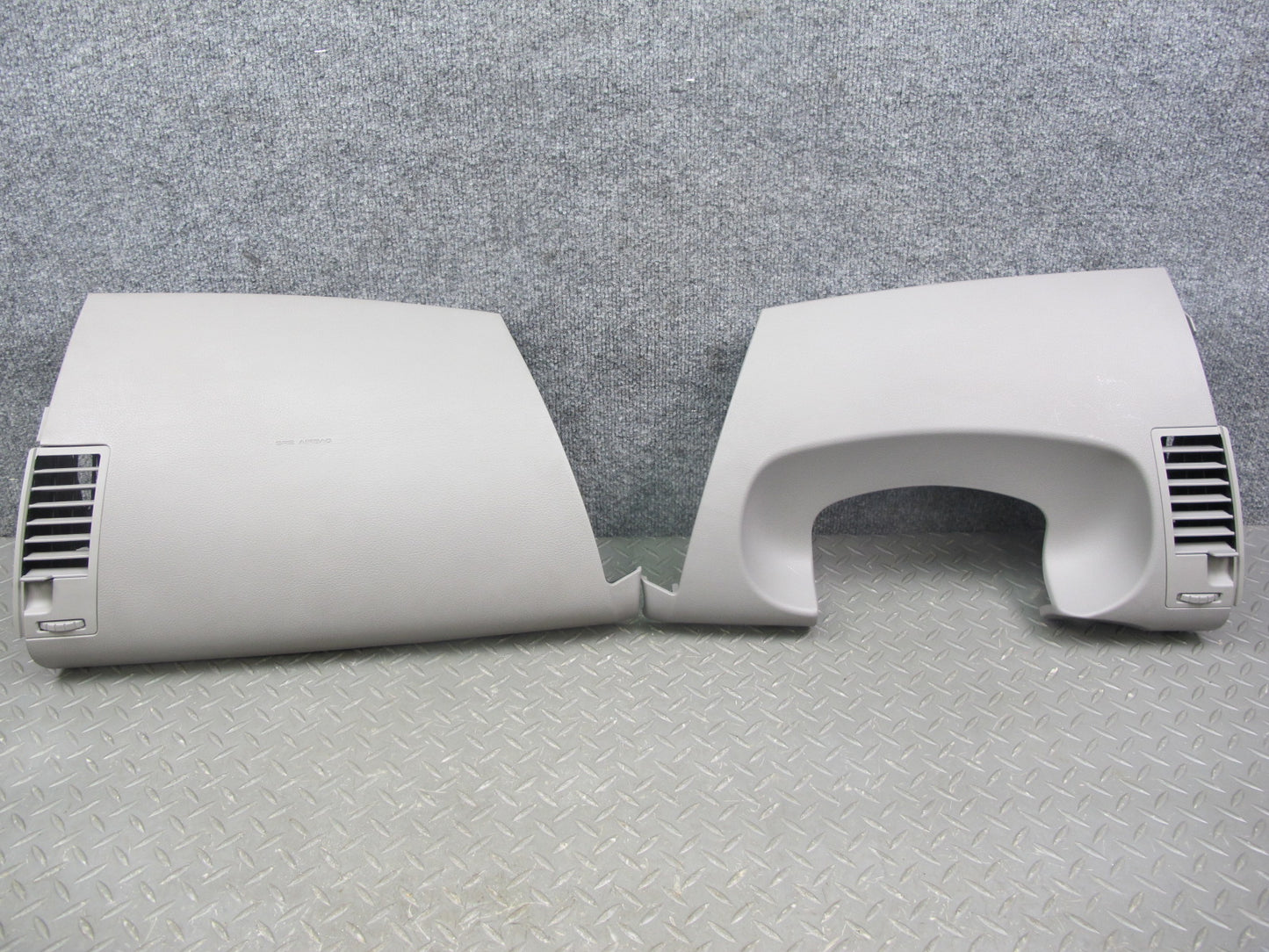 07-08 Nissan 350Z Coupe Set of 2 Dash Left & Right Upper Trim Panel Gray OEM