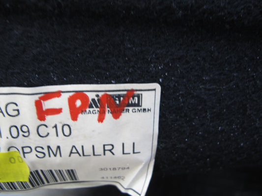 1999-2001 Porsche 911 Carrera 996 AWD Front Hood Trunk Lining Carpet Trim Panel