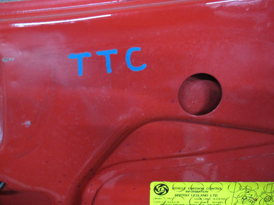 75-82 Triumph TR7 Rear Trunk Deck Lid Shell Panel Cover RED OEM