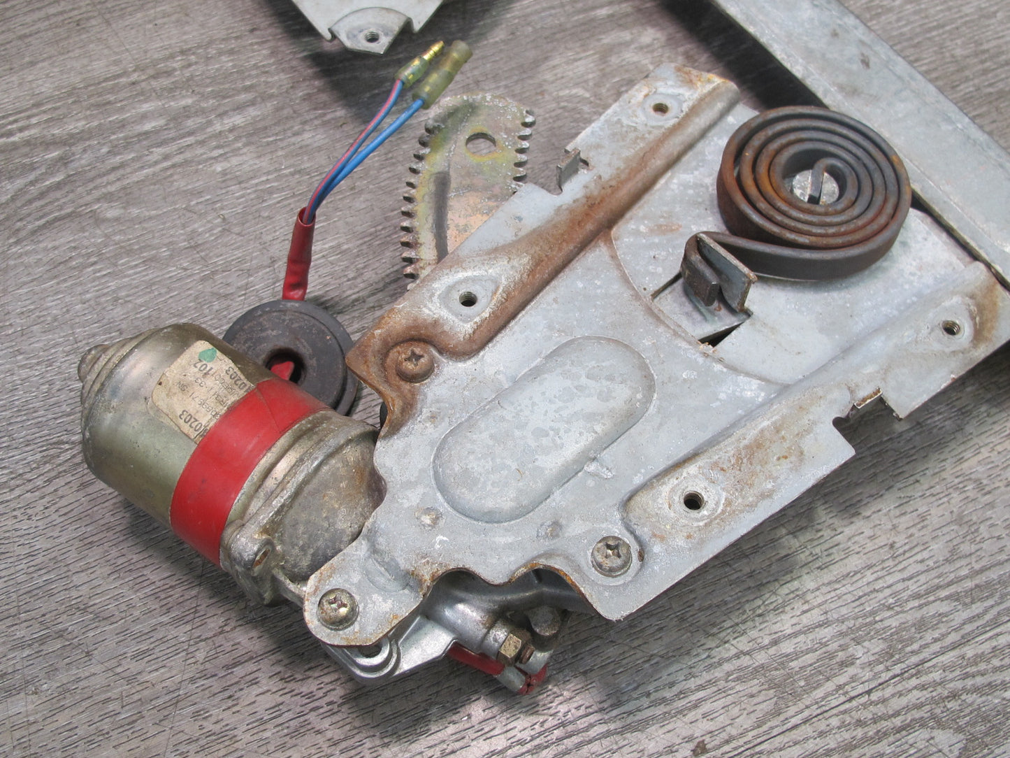 79-83 Datsun Nissan S130 280ZX 2+2 Left Door Window Regulator w Motor OEM