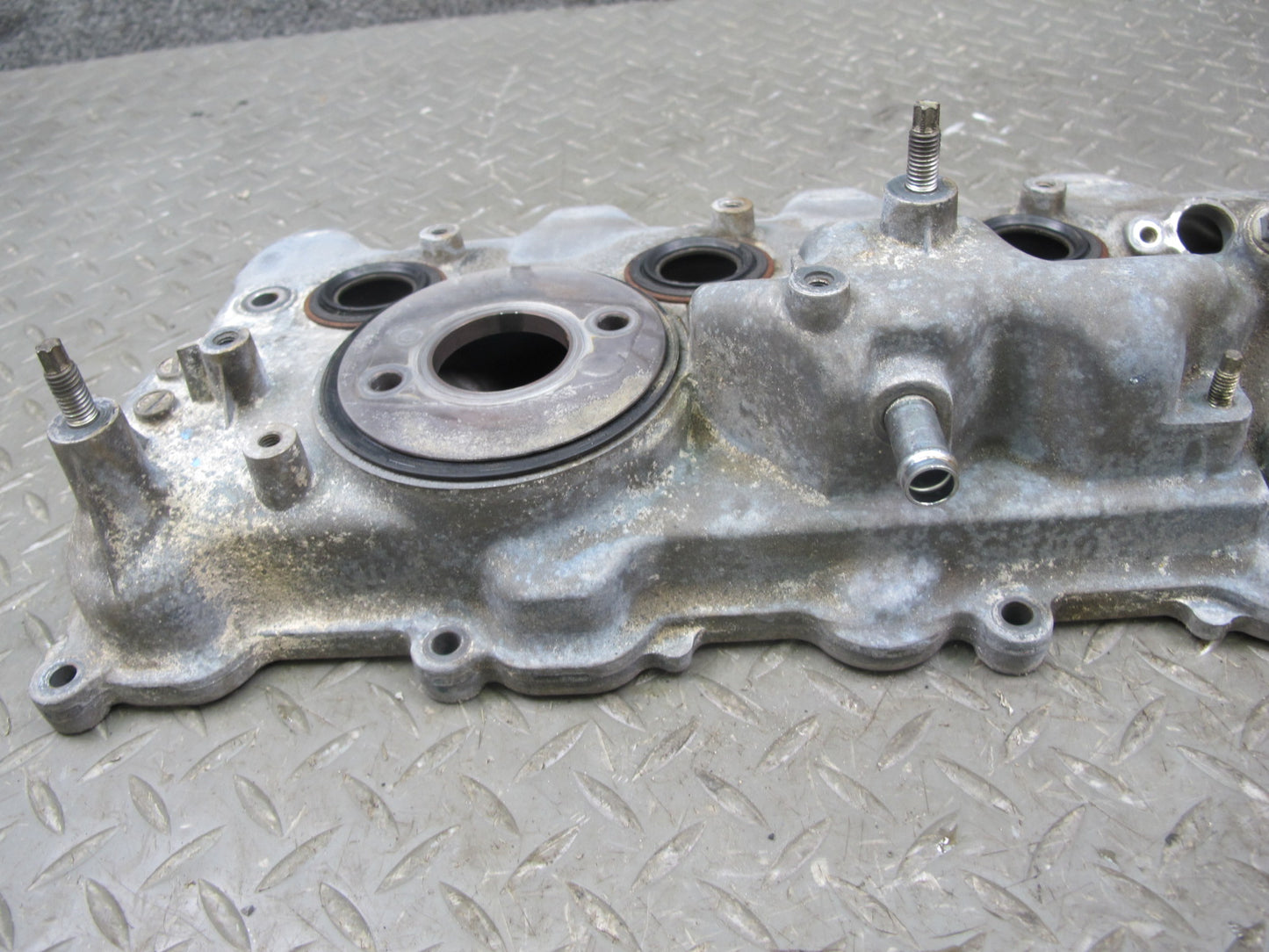 08-16 Lexus LS600hL 2UR-FSE Engine Motor Left Cylinder Head Valve Cover OEM