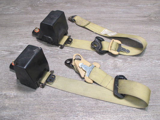 79-83 DATSUN NISSAN 280ZX 2+2 FRONT RIGHT & LEFT SIDE SEATBELT RETRACTOR SET OEM
