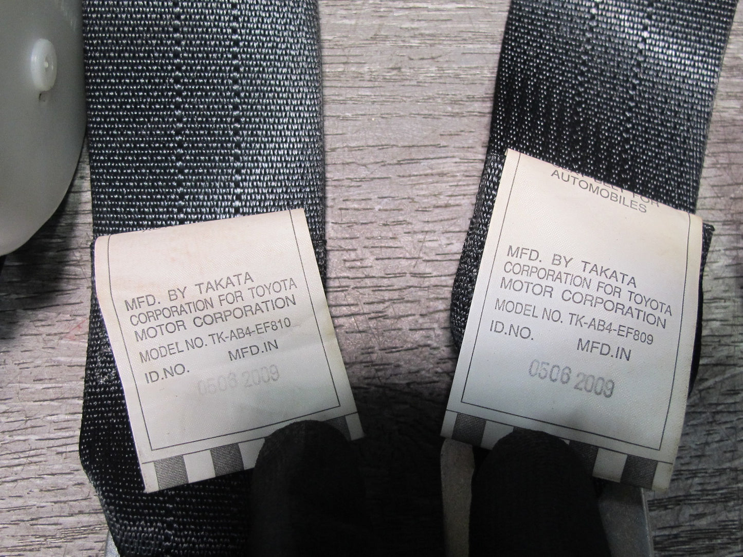 10-15 LEXUS IS250 IS350 CONVERTIBLE REAR RIGHT & LEFT SIDE SEATBELT RETRACTOR SET OEM
