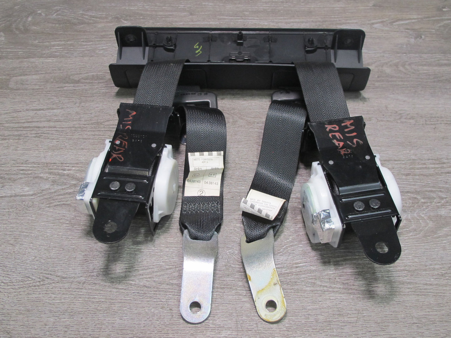 10-15 LEXUS IS250 IS350 CONVERTIBLE REAR RIGHT & LEFT SIDE SEATBELT RETRACTOR SET OEM