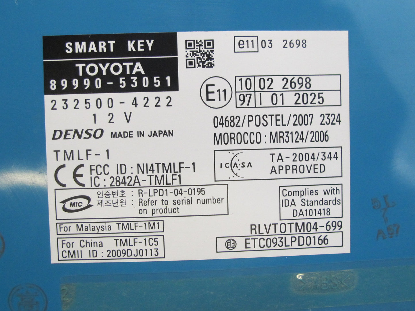 10-11 Lexus IS350 IS250 Convertible Anti Theft Smart KEY Control Module OEM