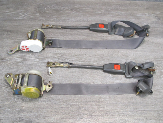 86-88 MAZDA RX7 FRONT RIGHT & LEFT SIDE SEATBELT RETRACTOR W/ BUCKLE SET OEM