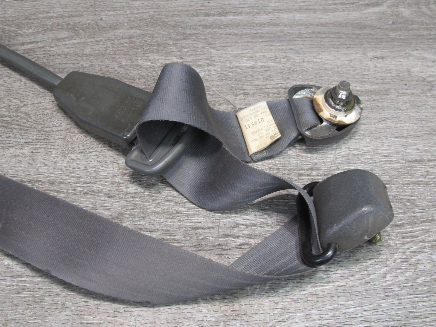 86-88 MAZDA RX7 FRONT RIGHT & LEFT SIDE SEATBELT RETRACTOR W/ BUCKLE SET OEM