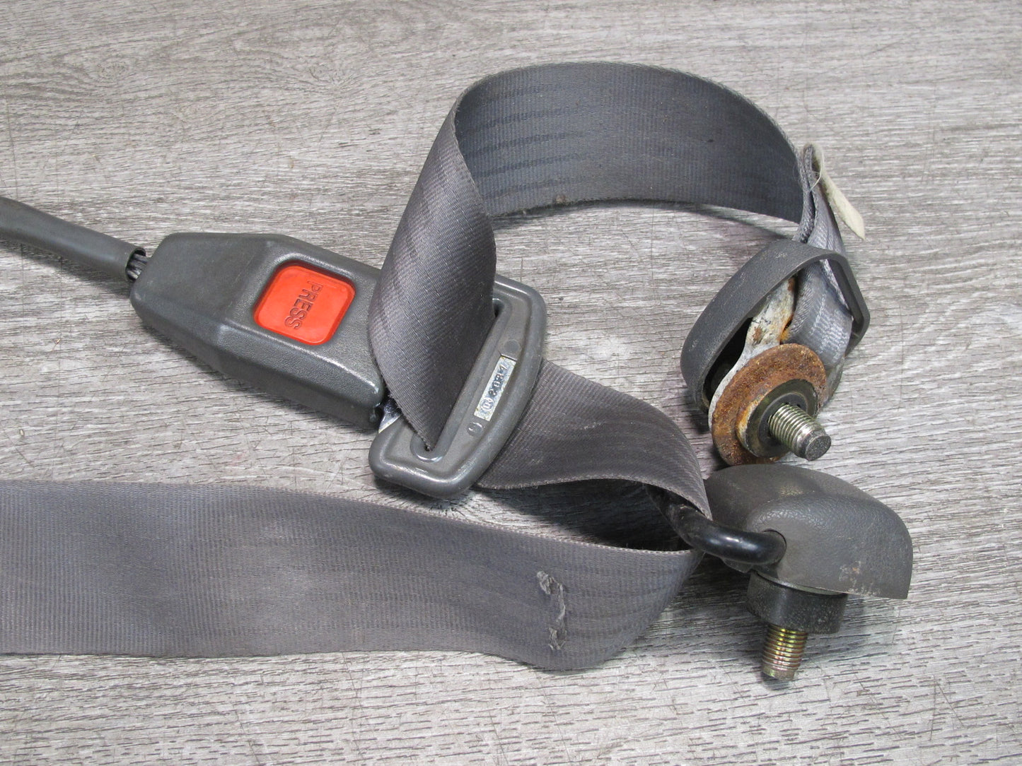86-88 MAZDA RX7 FRONT RIGHT & LEFT SIDE SEATBELT RETRACTOR W/ BUCKLE SET OEM