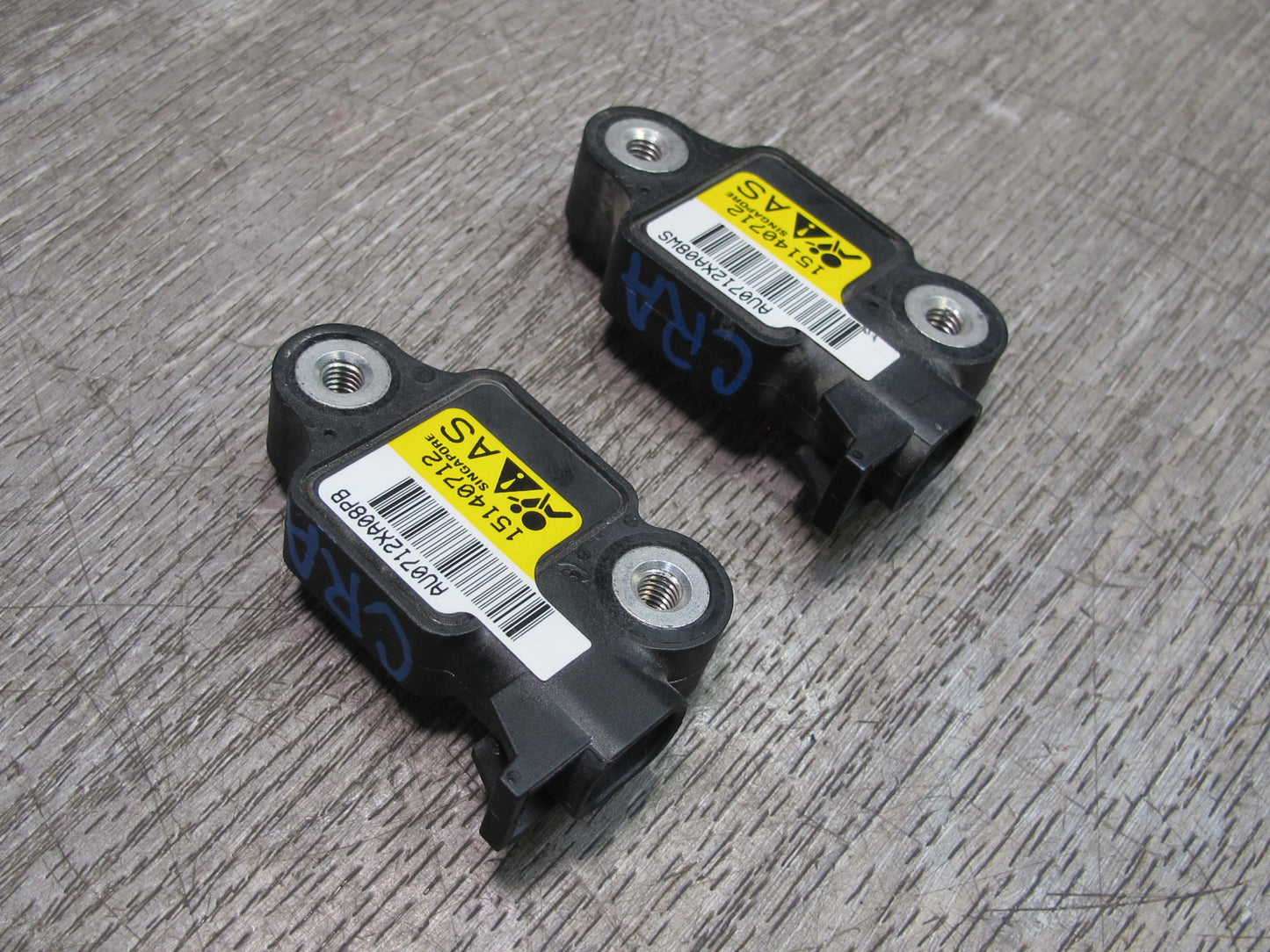 03-06 CHEVROLET SSR SAFETY CRASH IMPACT SRS AIRBAG SENSOR 2PCS 15140712 OEM