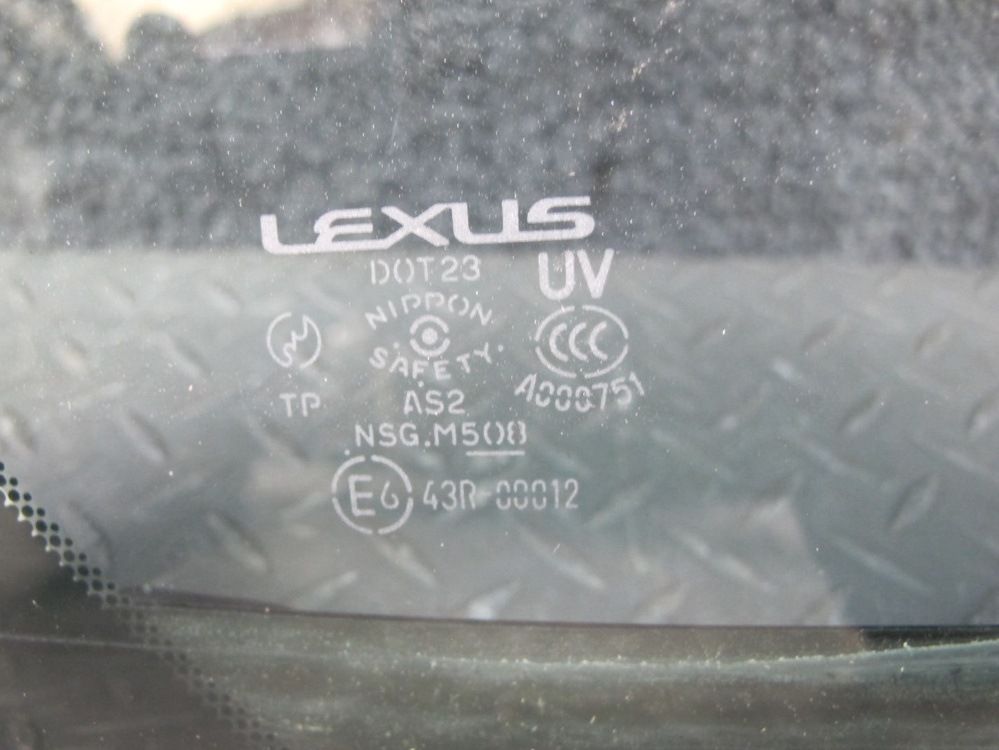 01-06 Lexus UCF30L LS430 Rear Right Door Fixed Glass Window OEM