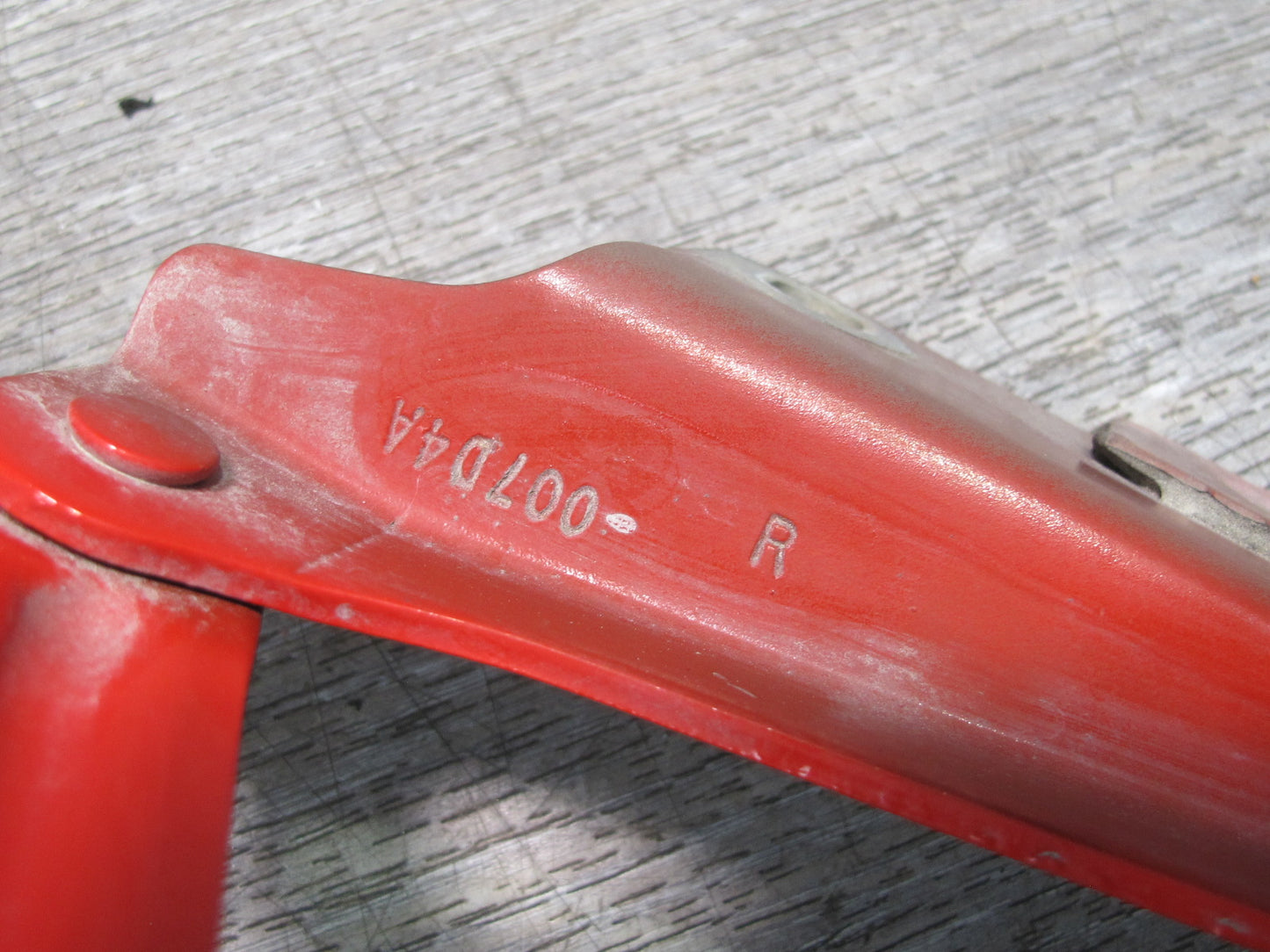 03-06 Chevrolet SSR Set of 2 Left & Right Hood Hinge RED OEM