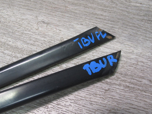 96-99 BMW E36 Convertible Set of 2 Front Windshield Molding Trim Strip OEM