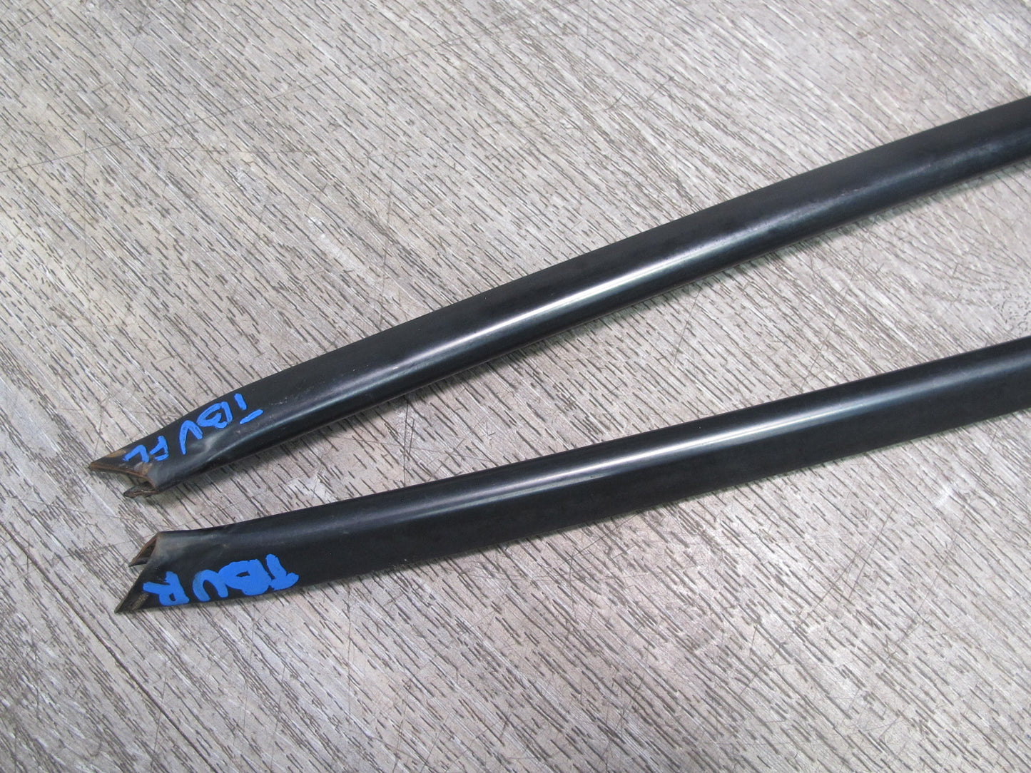 96-99 BMW E36 Convertible Set of 2 Front Windshield Molding Trim Strip OEM