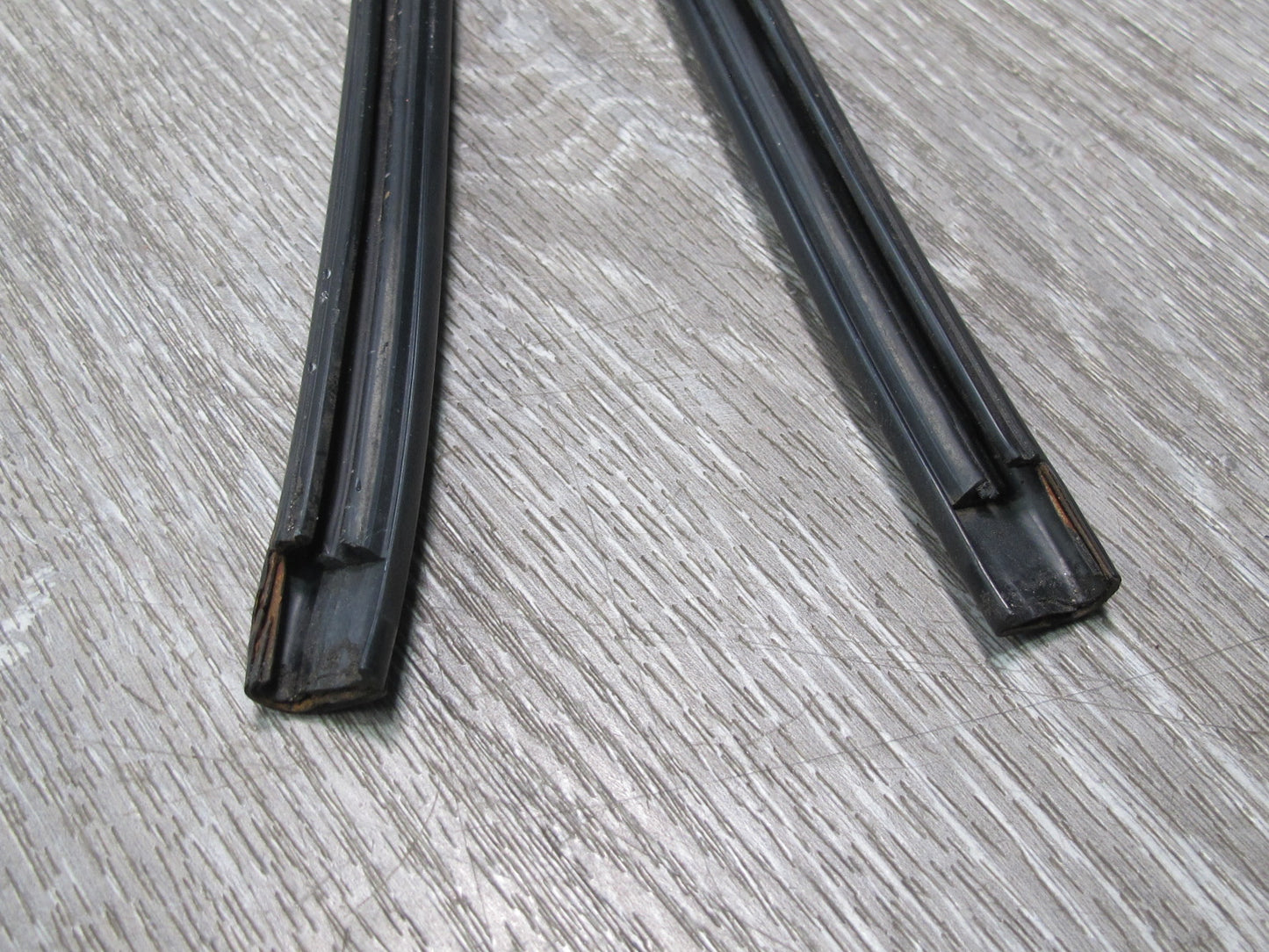 96-99 BMW E36 Convertible Set of 2 Front Windshield Molding Trim Strip OEM