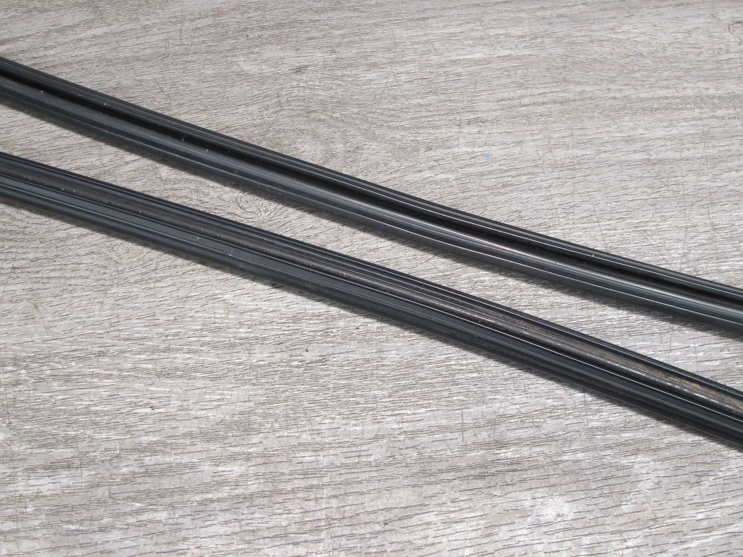 96-99 BMW E36 Convertible Set of 2 Front Windshield Molding Trim Strip OEM
