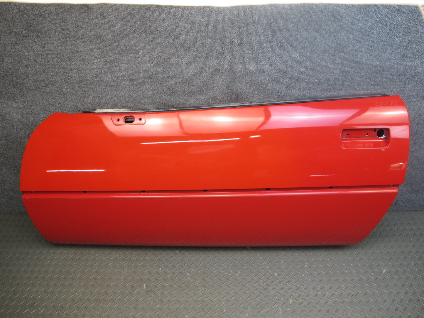 84-94 Chevrolet Corvette C4 Left Driver Door Shell Panel RED OEM