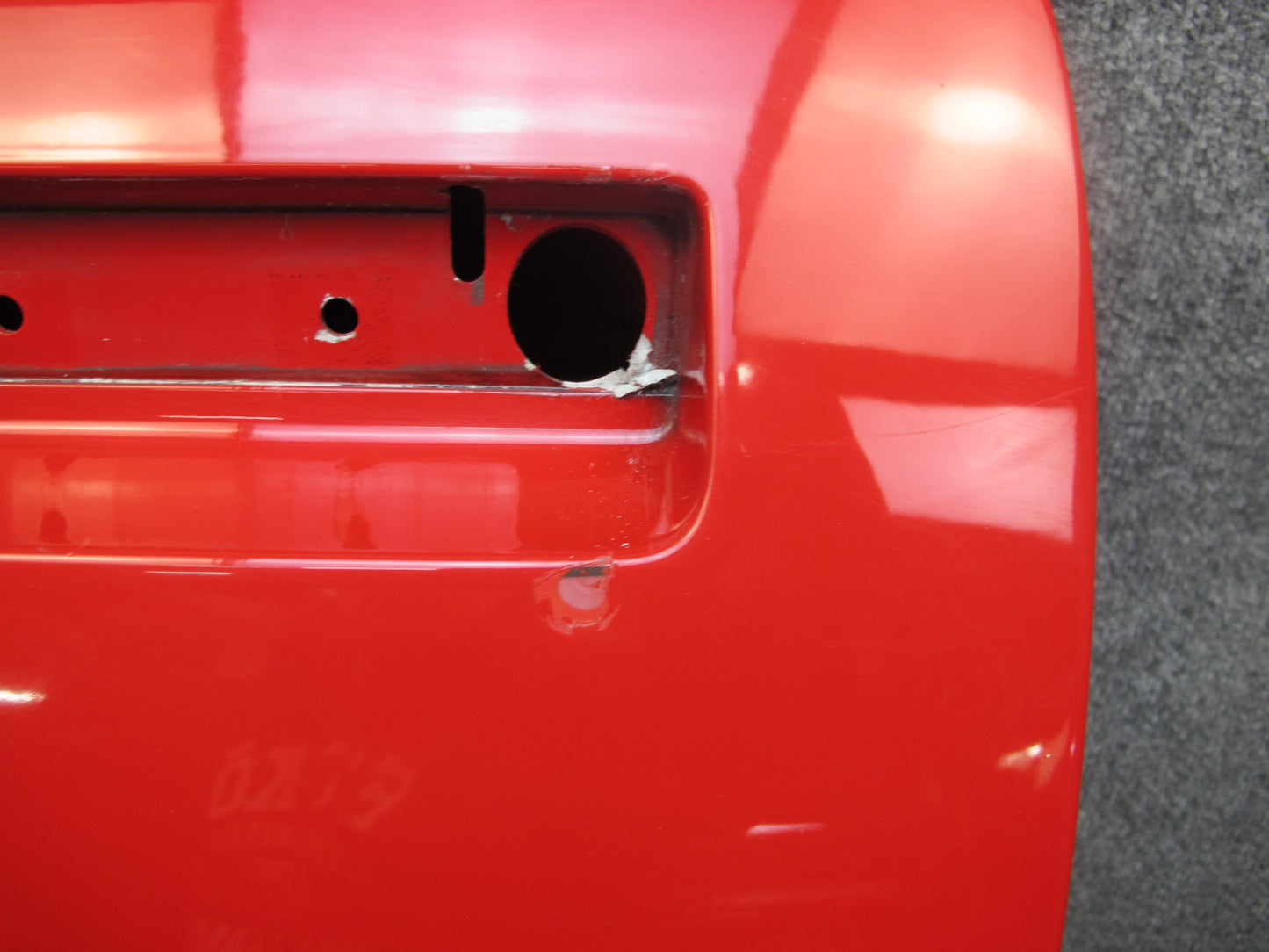 84-94 Chevrolet Corvette C4 Left Driver Door Shell Panel RED OEM