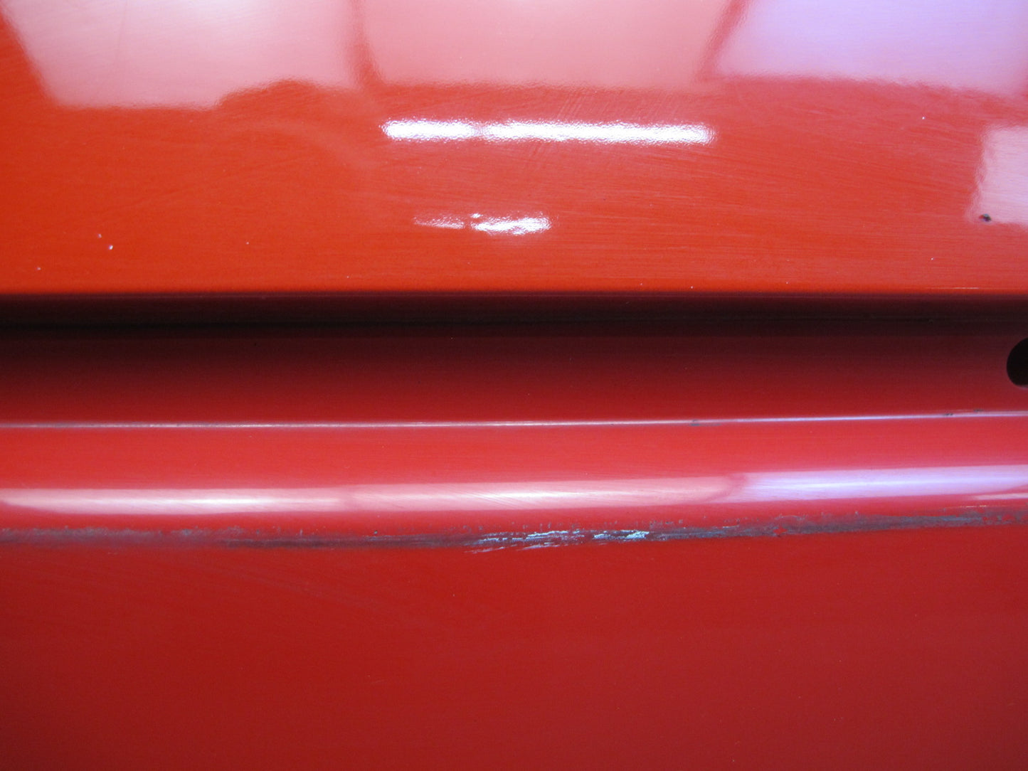84-94 Chevrolet Corvette C4 Left Driver Door Shell Panel RED OEM
