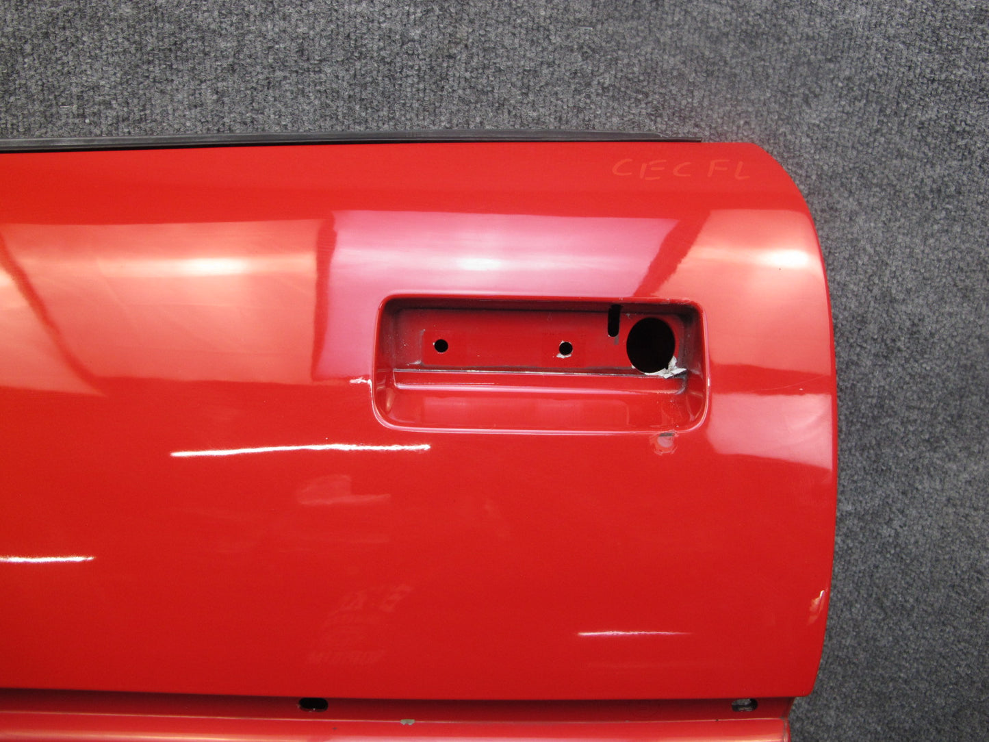 84-94 Chevrolet Corvette C4 Left Driver Door Shell Panel RED OEM