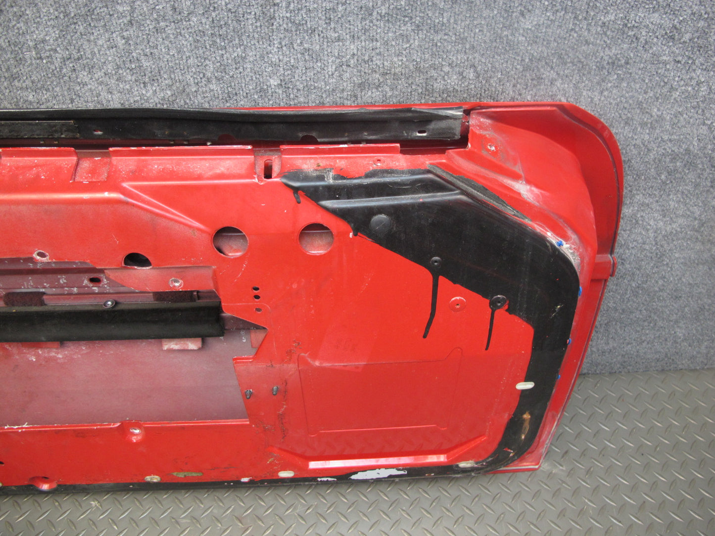 84-94 Chevrolet Corvette C4 Left Driver Door Shell Panel RED OEM