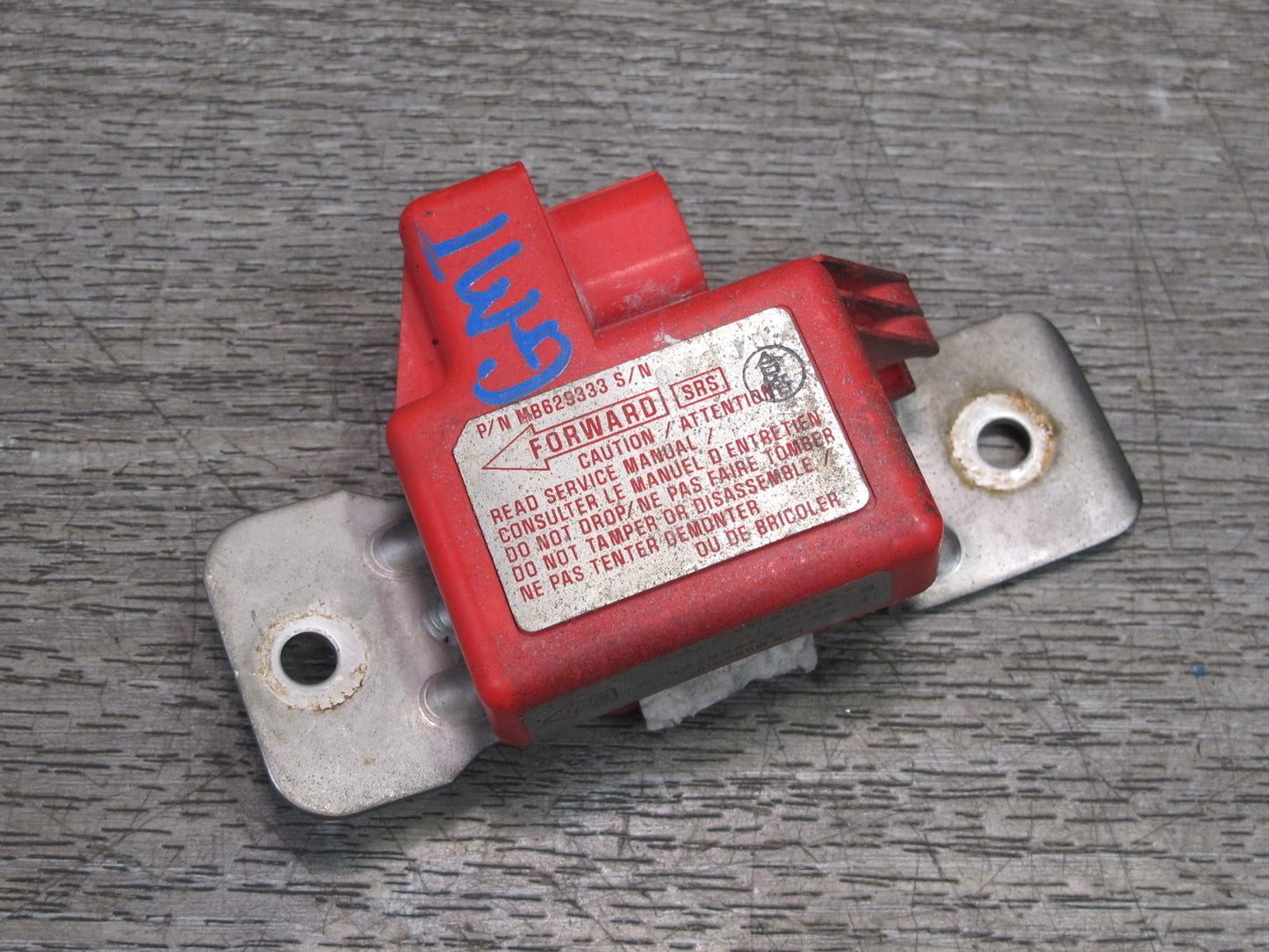 91-96 MITSUBISHI 3000GT SAFETY CRASH IMPACT SRS AIRBAG SENSOR 2PCS 629333 OEM