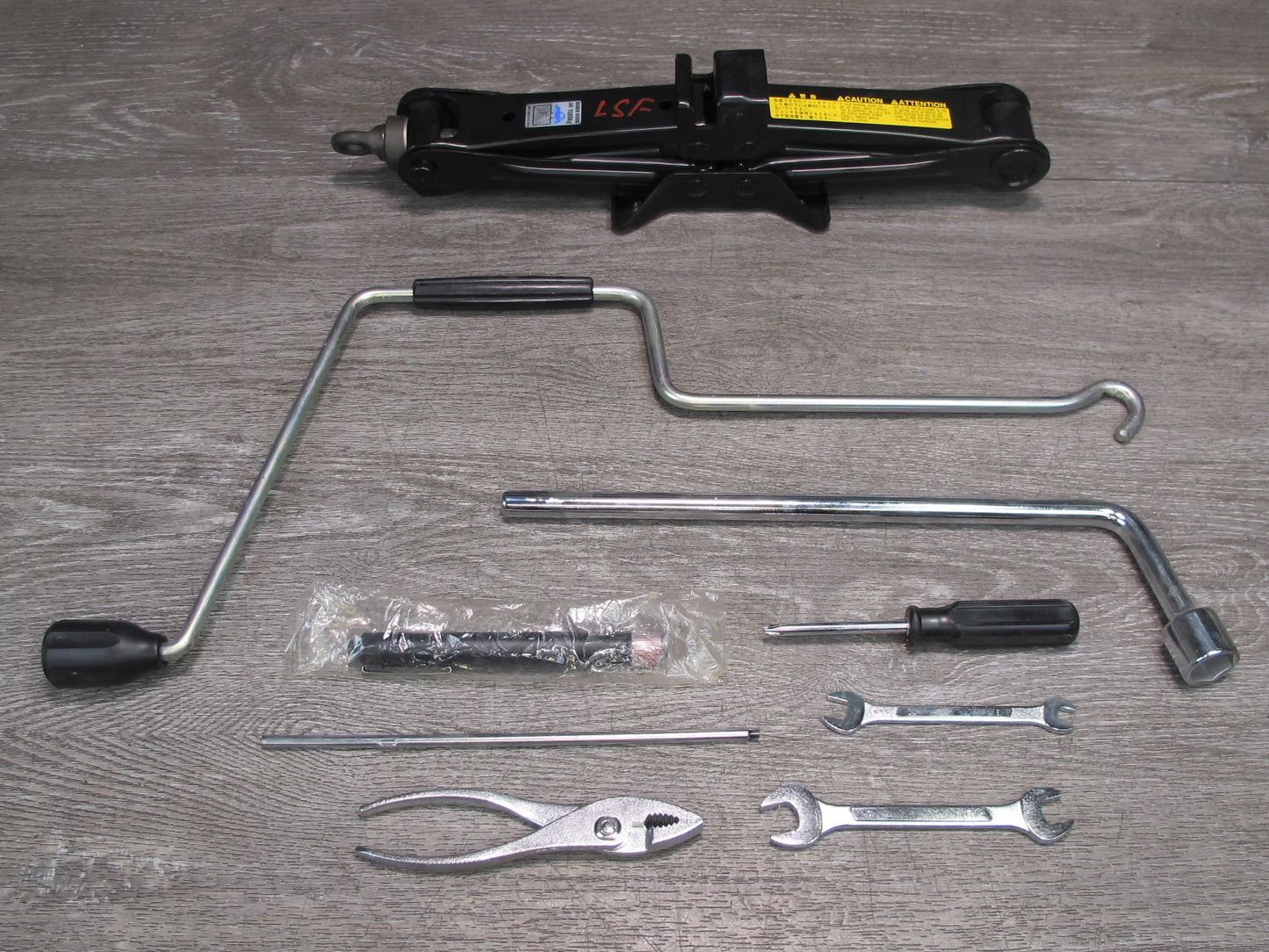 07-12 Lexus LS600h LS460 Spare Tire Lift Jack Wrench Tool KIT Set OEM