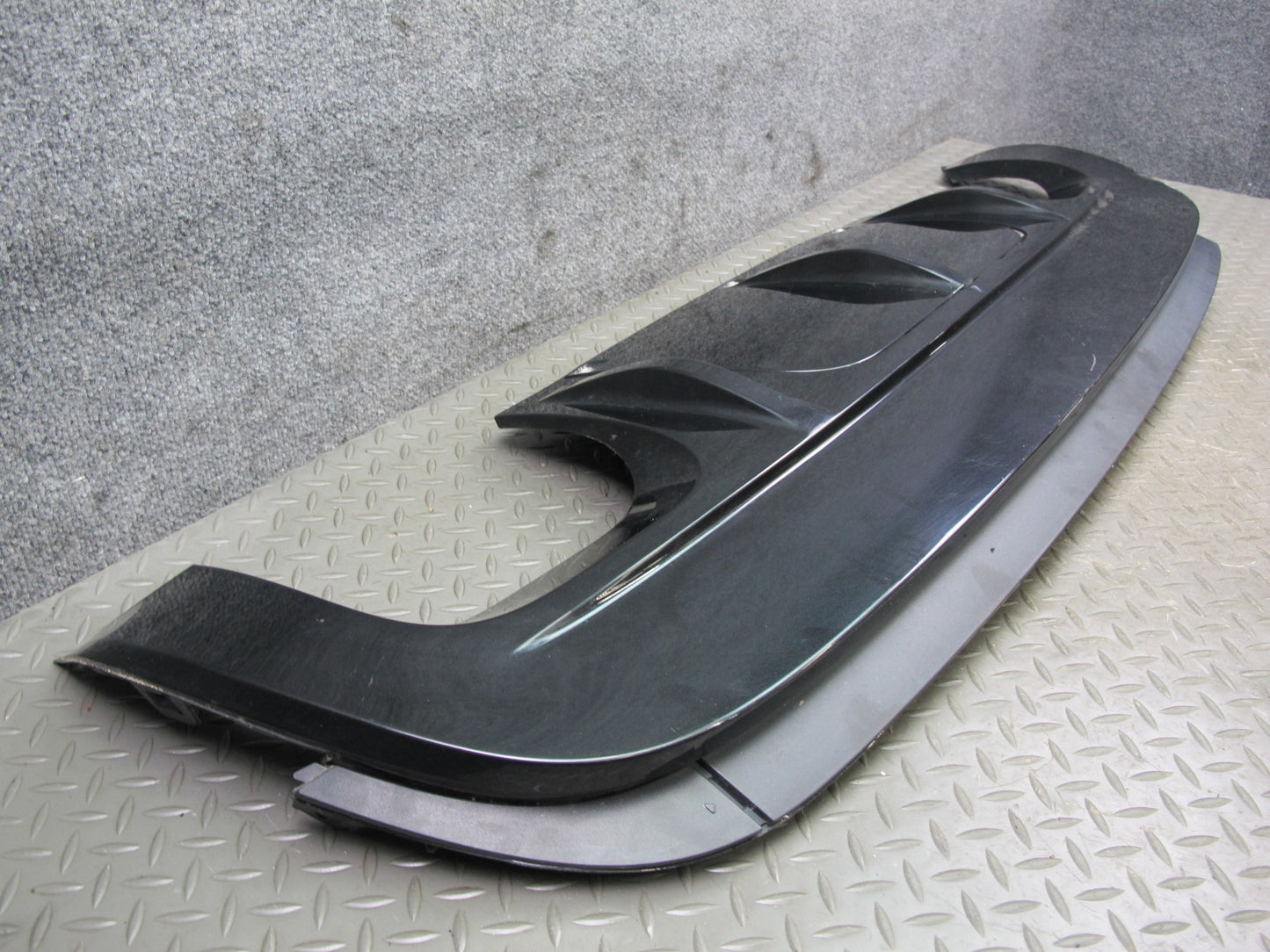 10-14 BMW E71 X6M Rear Bumper Diffuser Lower Valance Cover Black OEM