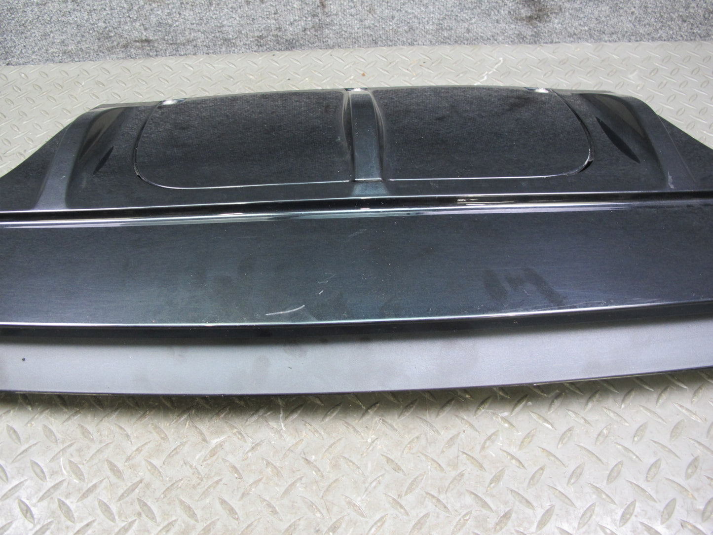 10-14 BMW E71 X6M Rear Bumper Diffuser Lower Valance Cover Black OEM