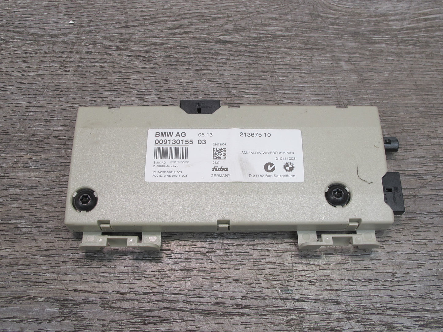 08-14 BMW E71 X6 Diversity Radio Antenna Amplifier AMP Module 9130155 OEM