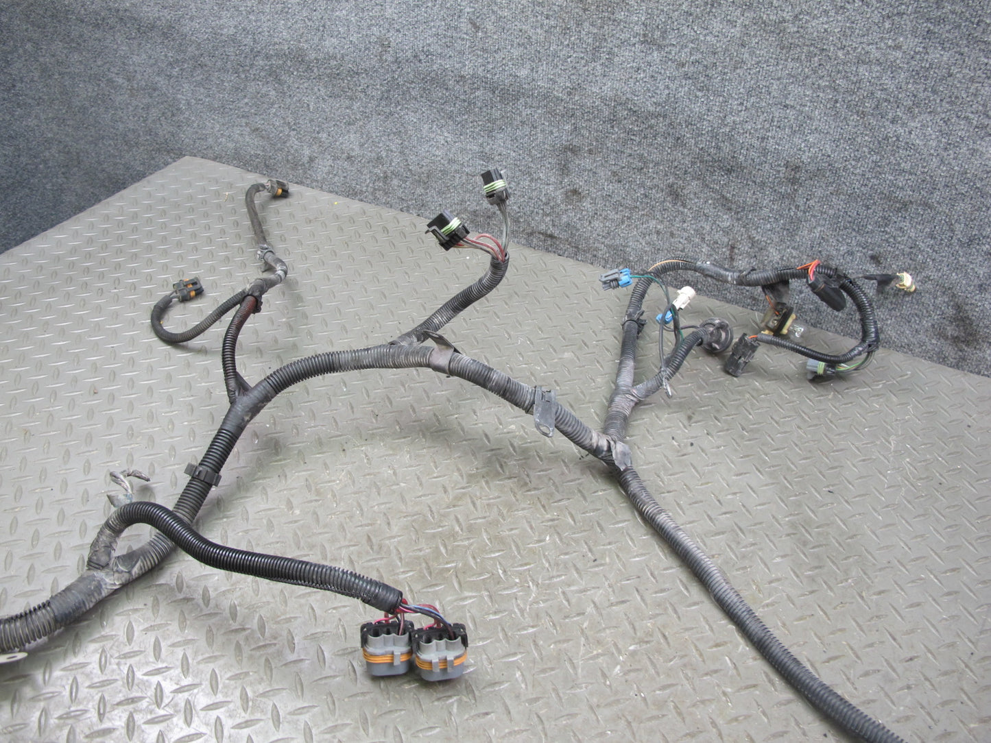 1991 Chevrolet Corvette C4 Front Bumper Headlight Wire Wiring Harness OEM