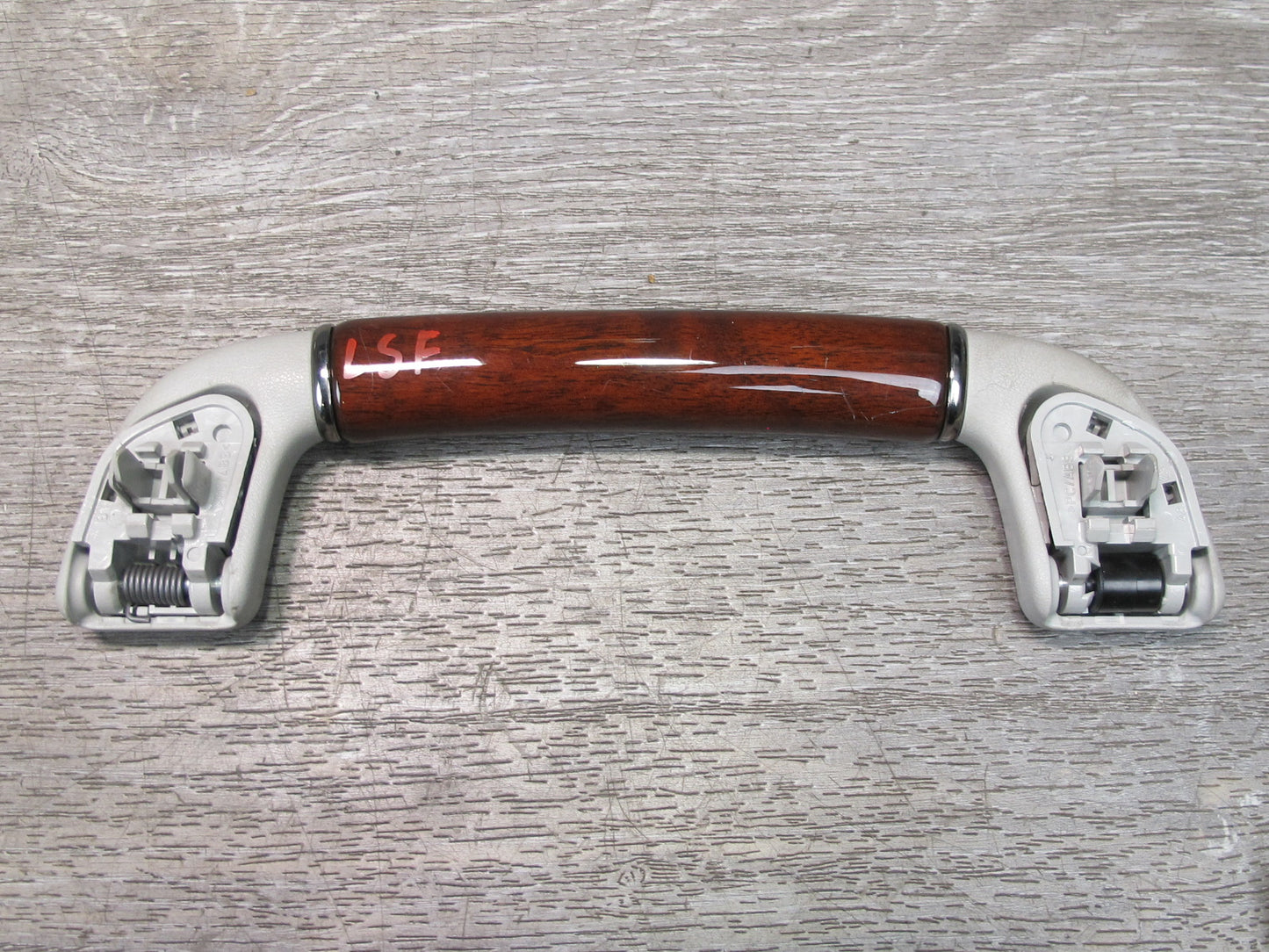 08-12 Lexus UVF46L LS600h Set of 4 Front & Rear Overhead Wood Grab Handle OEM