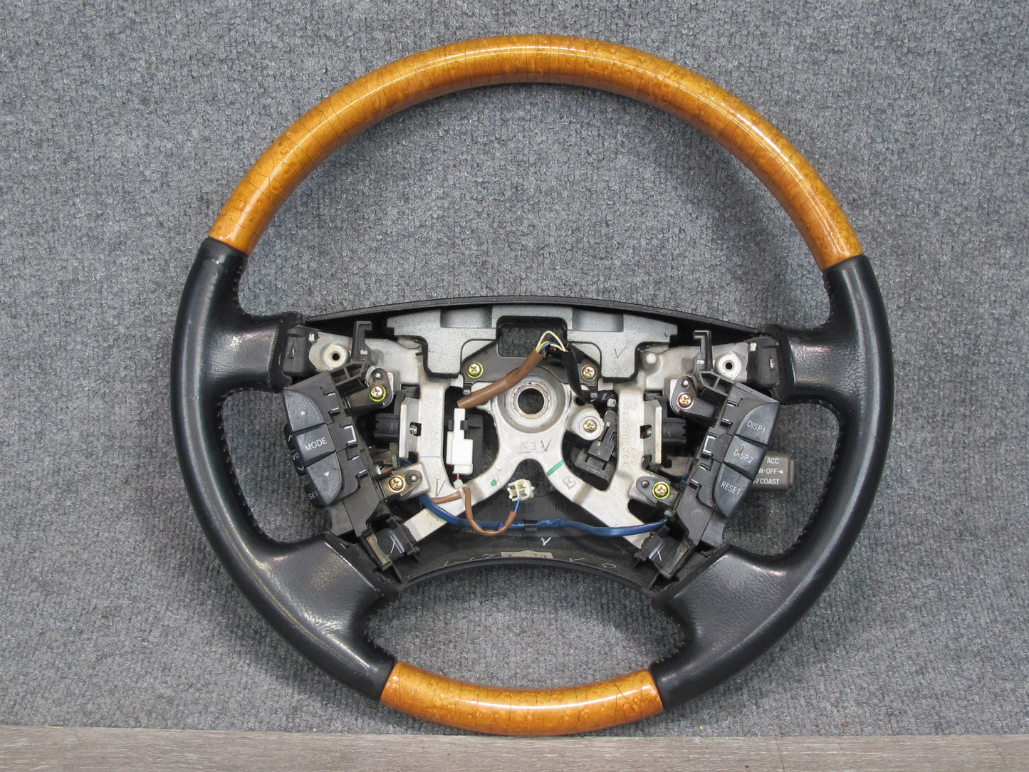 01-03 Lexus UCF30L LS430 Leather Wood Steering w Controls Switch OEM