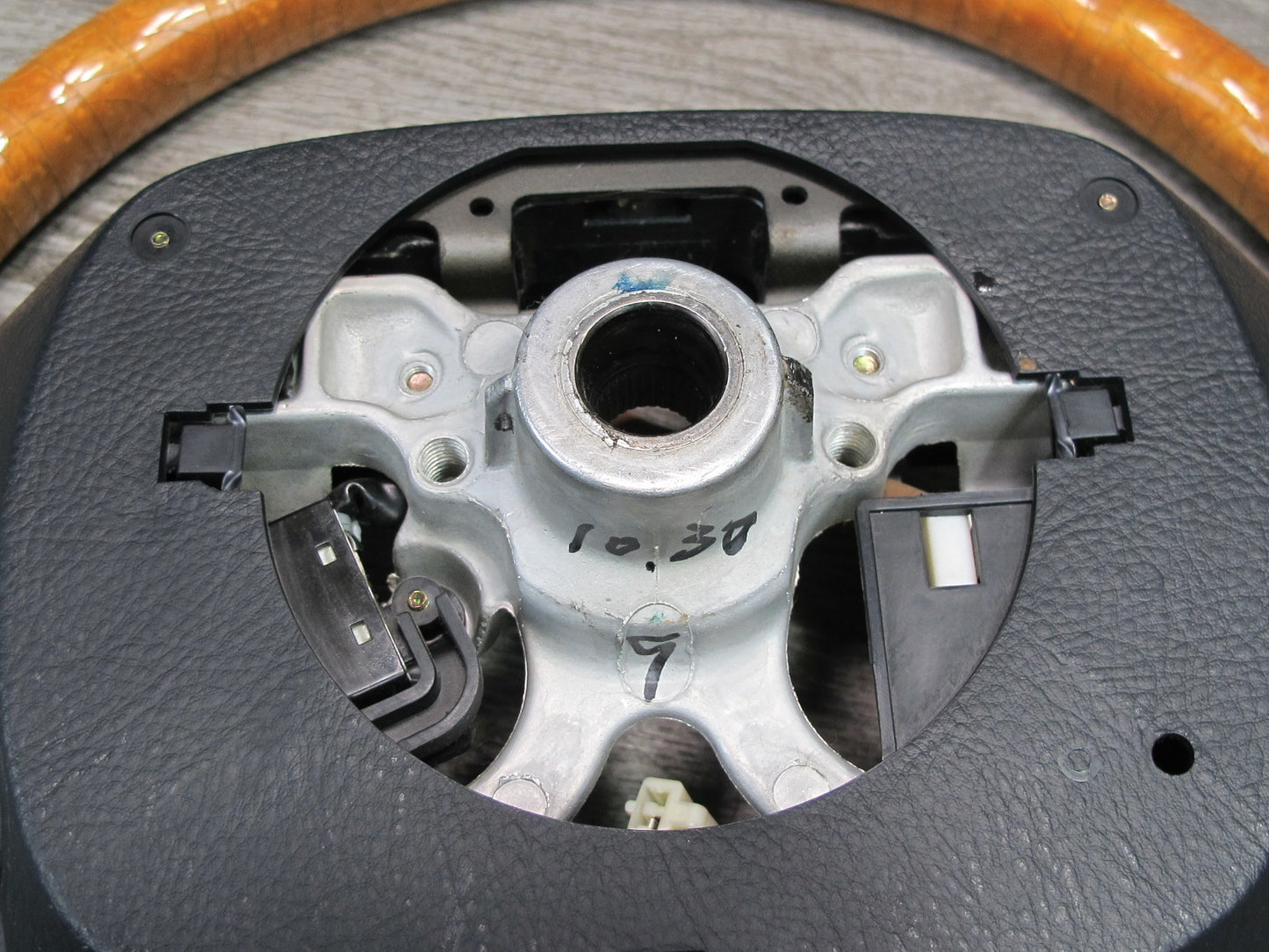 01-03 Lexus UCF30L LS430 Leather Wood Steering w Controls Switch OEM