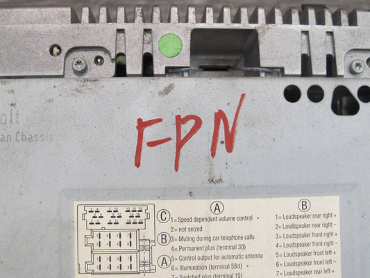 1999-2001 Porsche 911 Carrera 996 Audio Radio Receiver CDR-220 Cassette Player