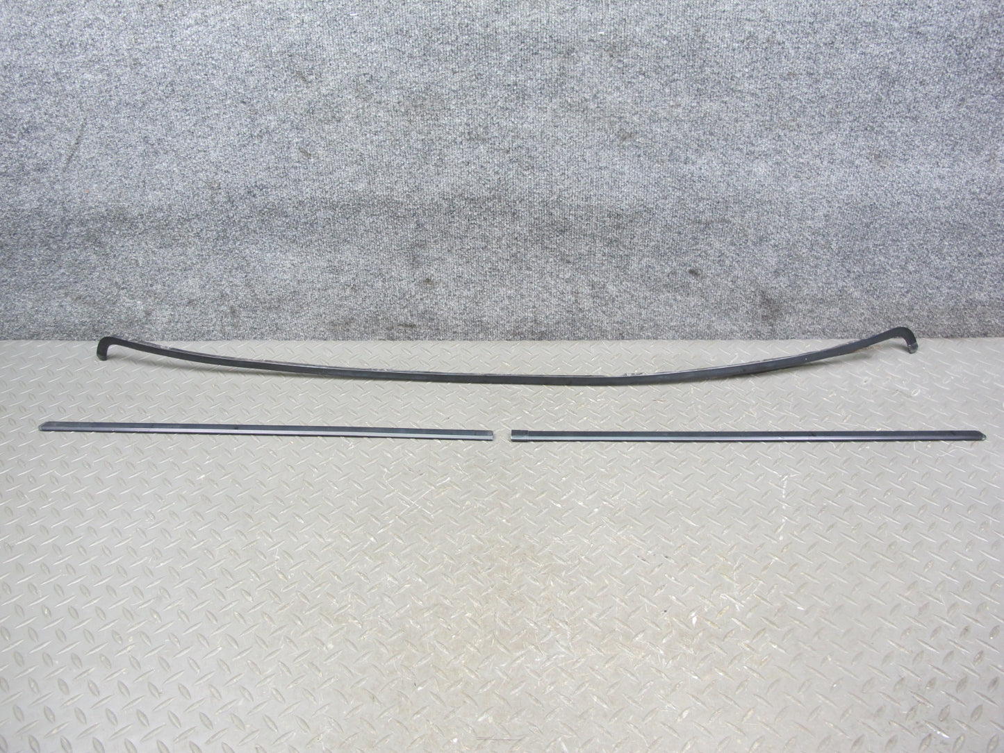 1984-1989 Porsche 928 Front Windshield Trim Strip Molding Cover Set of 3