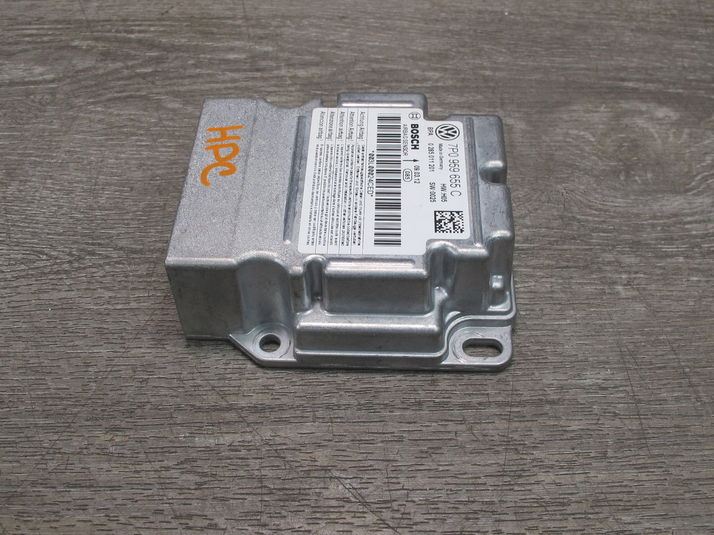11-14 PORSCHE CAYENNE 958 SRS AIRBAG CONTROL MODULE UNIT 7P0959655C OEM