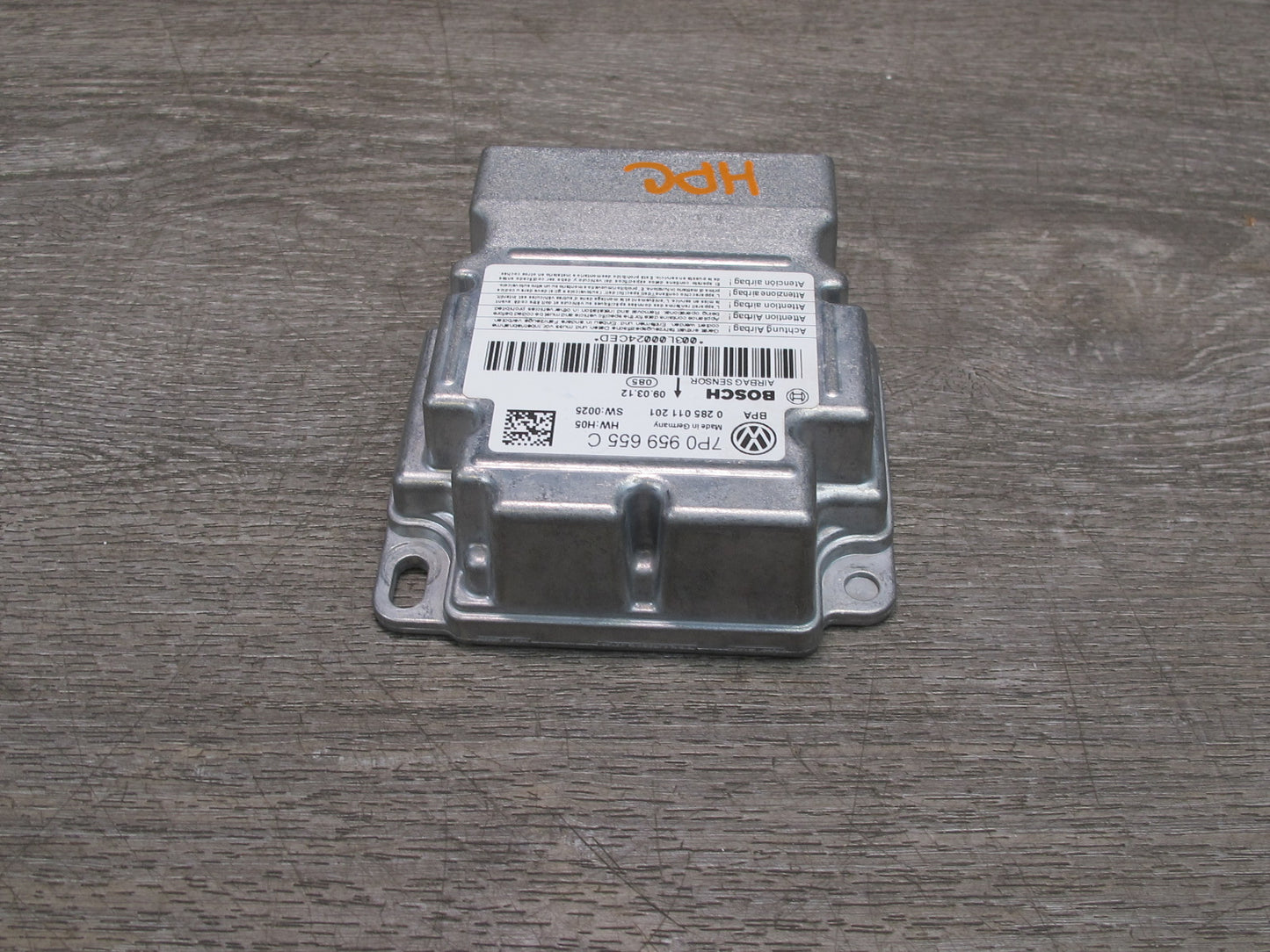 11-14 PORSCHE CAYENNE 958 SRS AIRBAG CONTROL MODULE UNIT 7P0959655C OEM