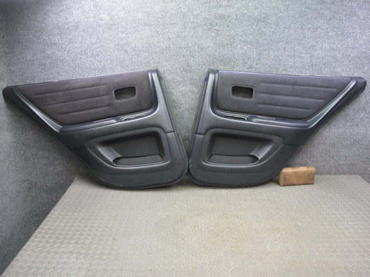 02-03 Lexus JCE10L IS300 Sedan Set of 2 Rear Door Interior Trim Panel Black OEM