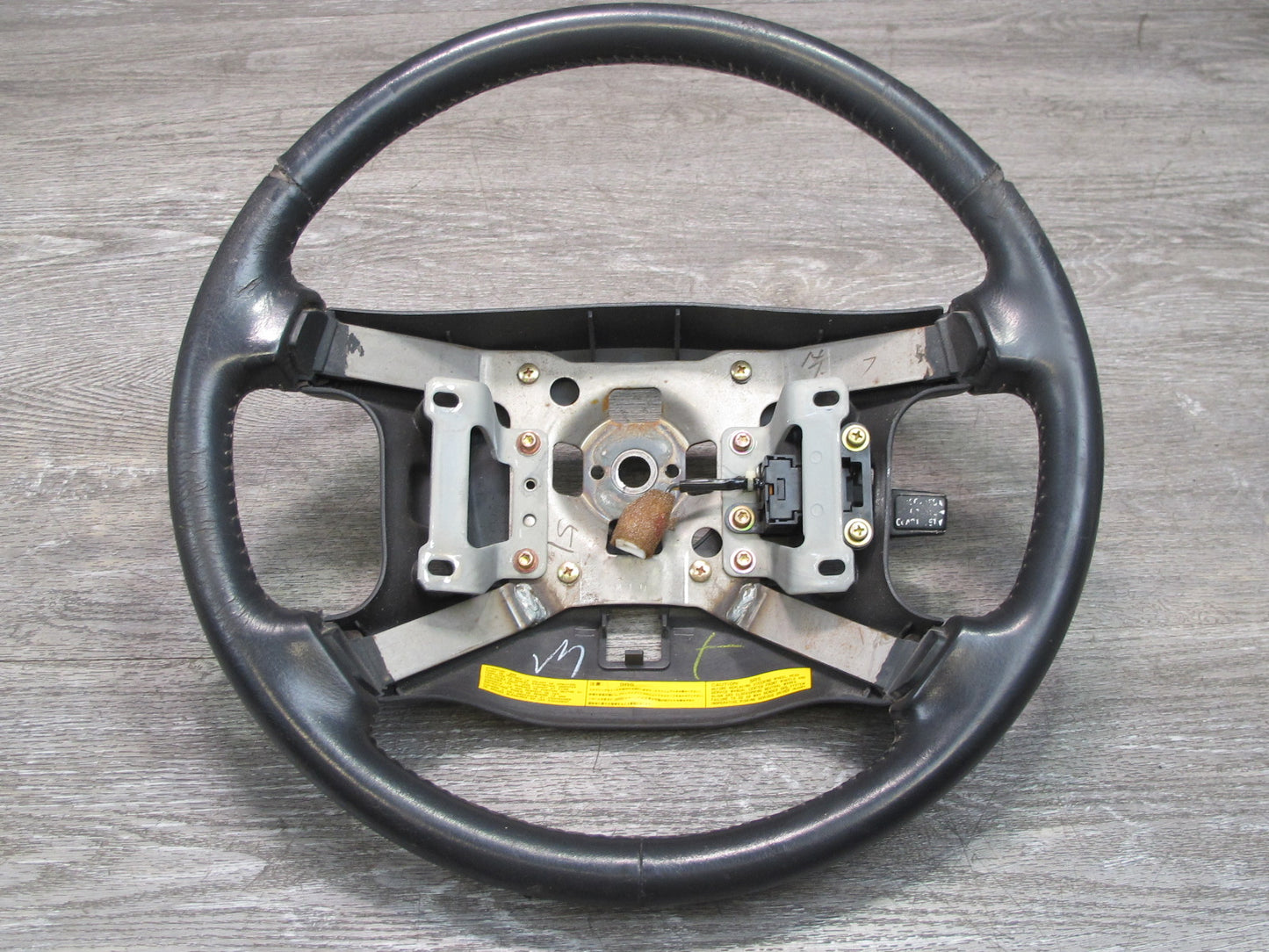 91-93 Mitsubishi 3000GT Dodge Stealth Leather Steering w Cruise Switch OEM