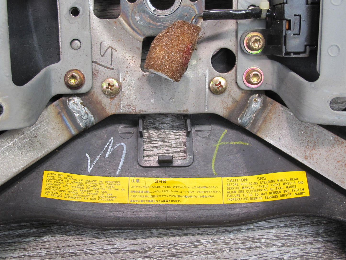 91-93 Mitsubishi 3000GT Dodge Stealth Leather Steering w Cruise Switch OEM
